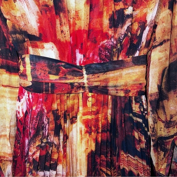 Latiste by Amy RUSTY ABSTRACT PRINT MAXI
DRESS Size:S NWT spring summer wedding - Picture 5 of 15